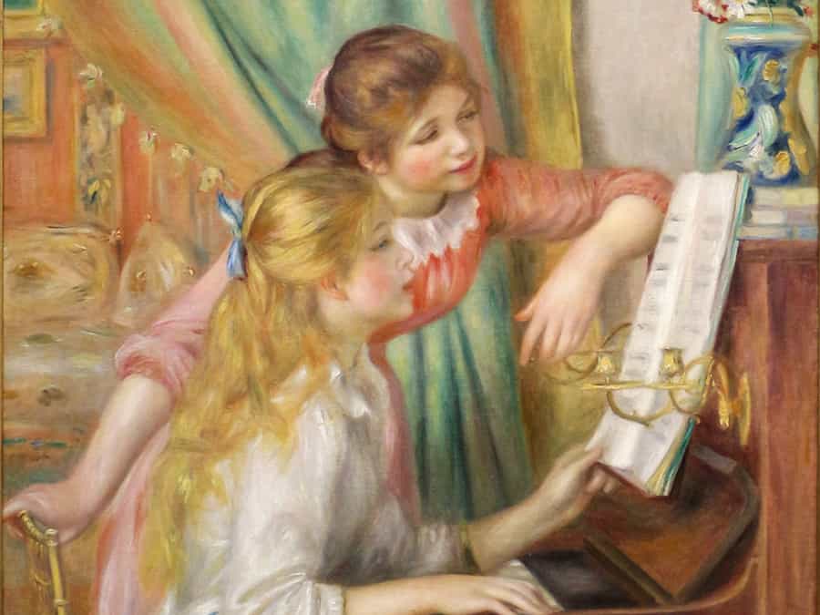 巨匠ルノアール『ピアノに寄る少女たち』と共演